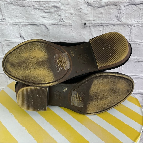 Lucky Brand Baley Black Suede Ankle Booties Size 6 - Picture 4 of 9